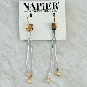 Gold and Silver Long Earrings